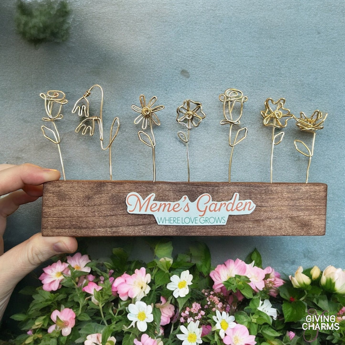 Custom Wire Flower Garden