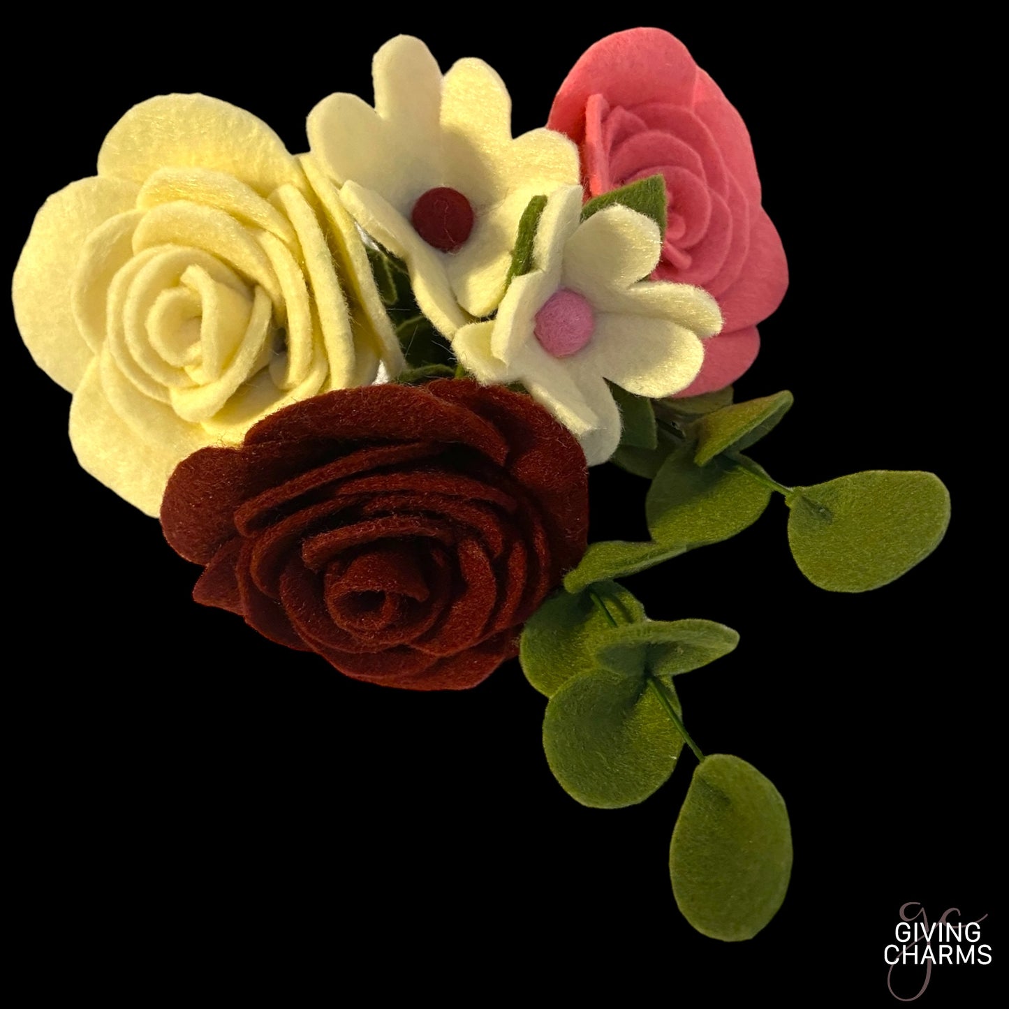 Triple Rose Bouquet - Tricolor