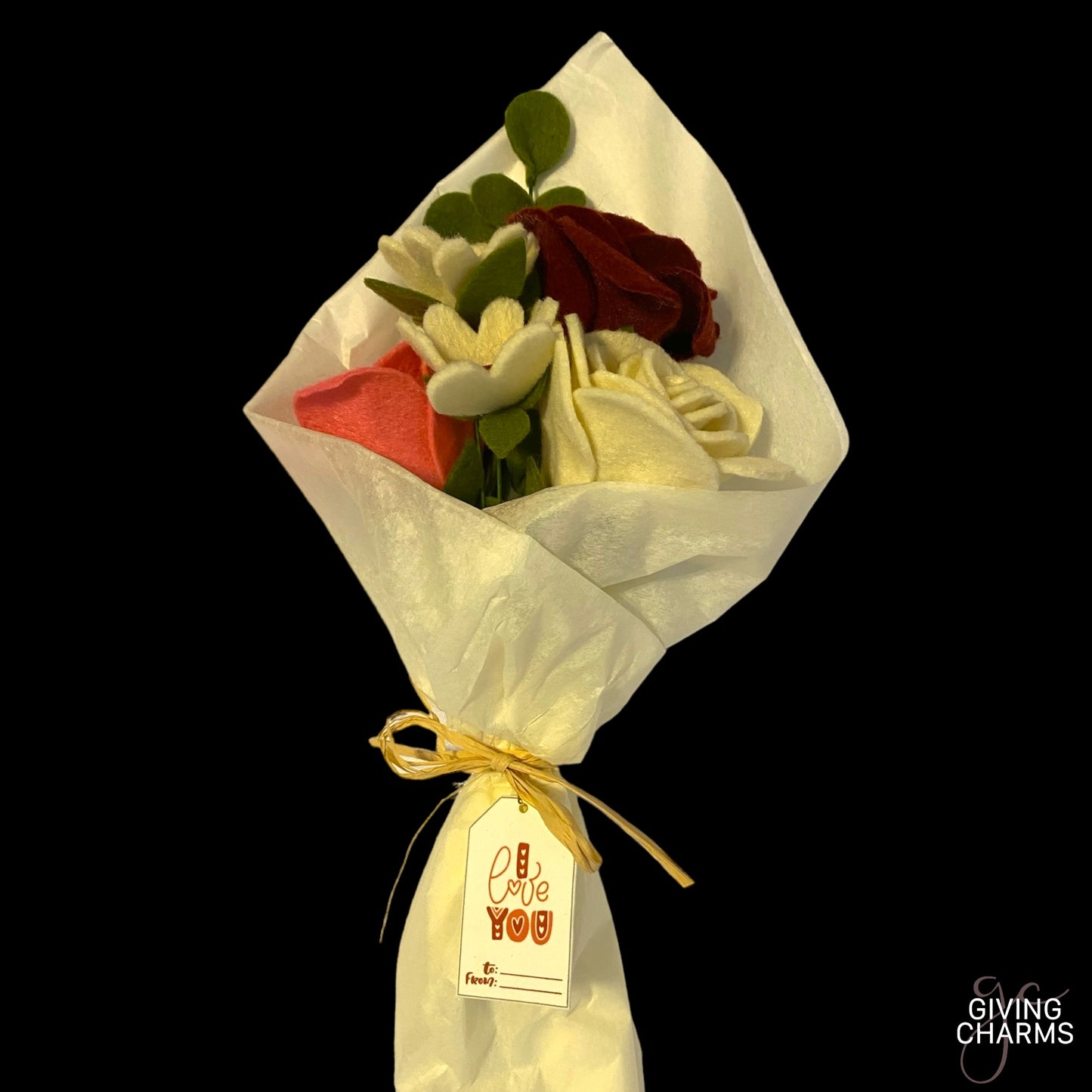 Triple Rose Bouquet - Tricolor