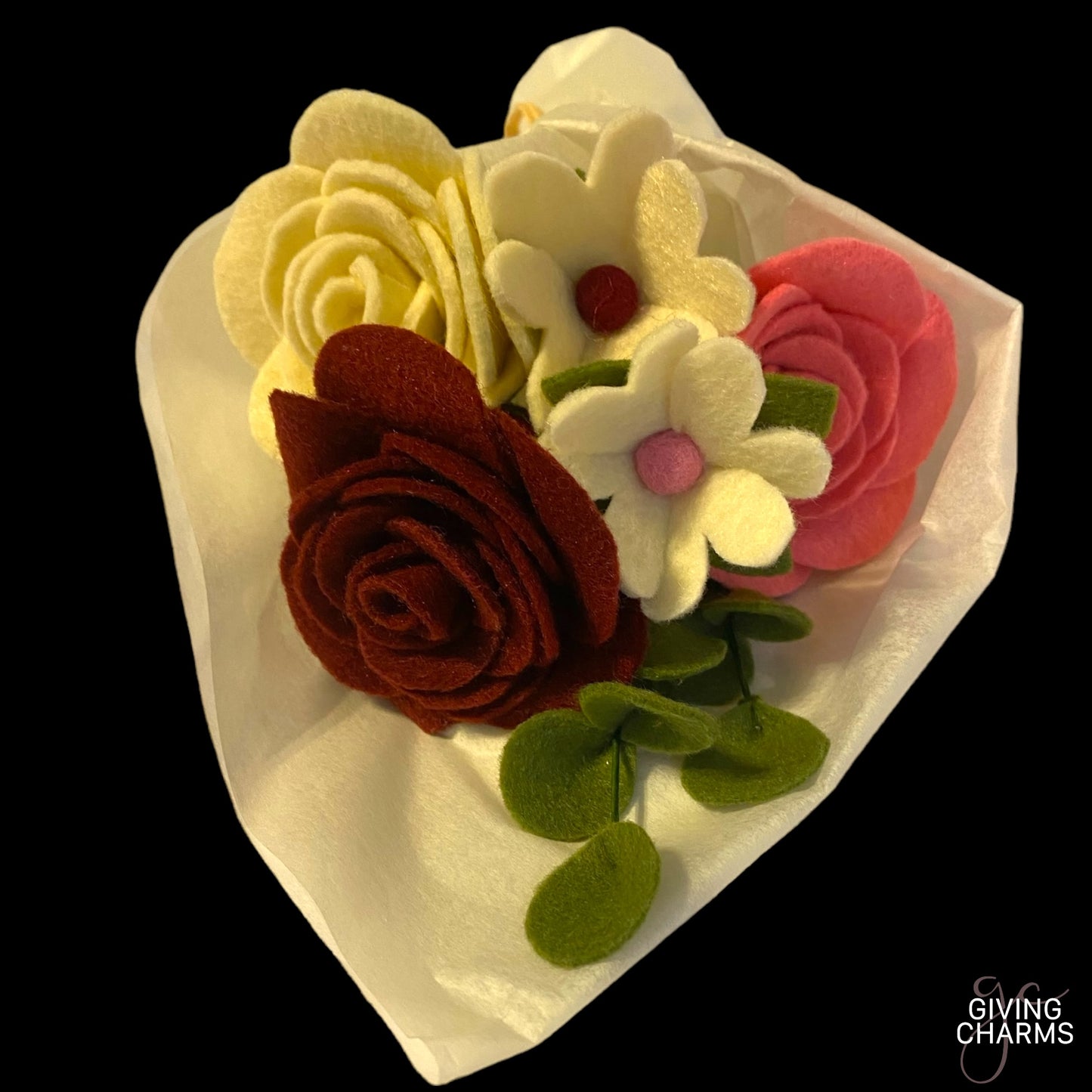 Triple Rose Bouquet - Tricolor