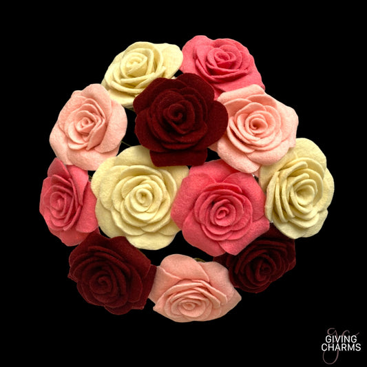 One Dozen Roses Bouquet - Tricolor