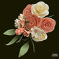 Coral & Cream 6-Rose Bouquet