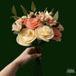 Coral & Cream Deluxe Rose Bouquet