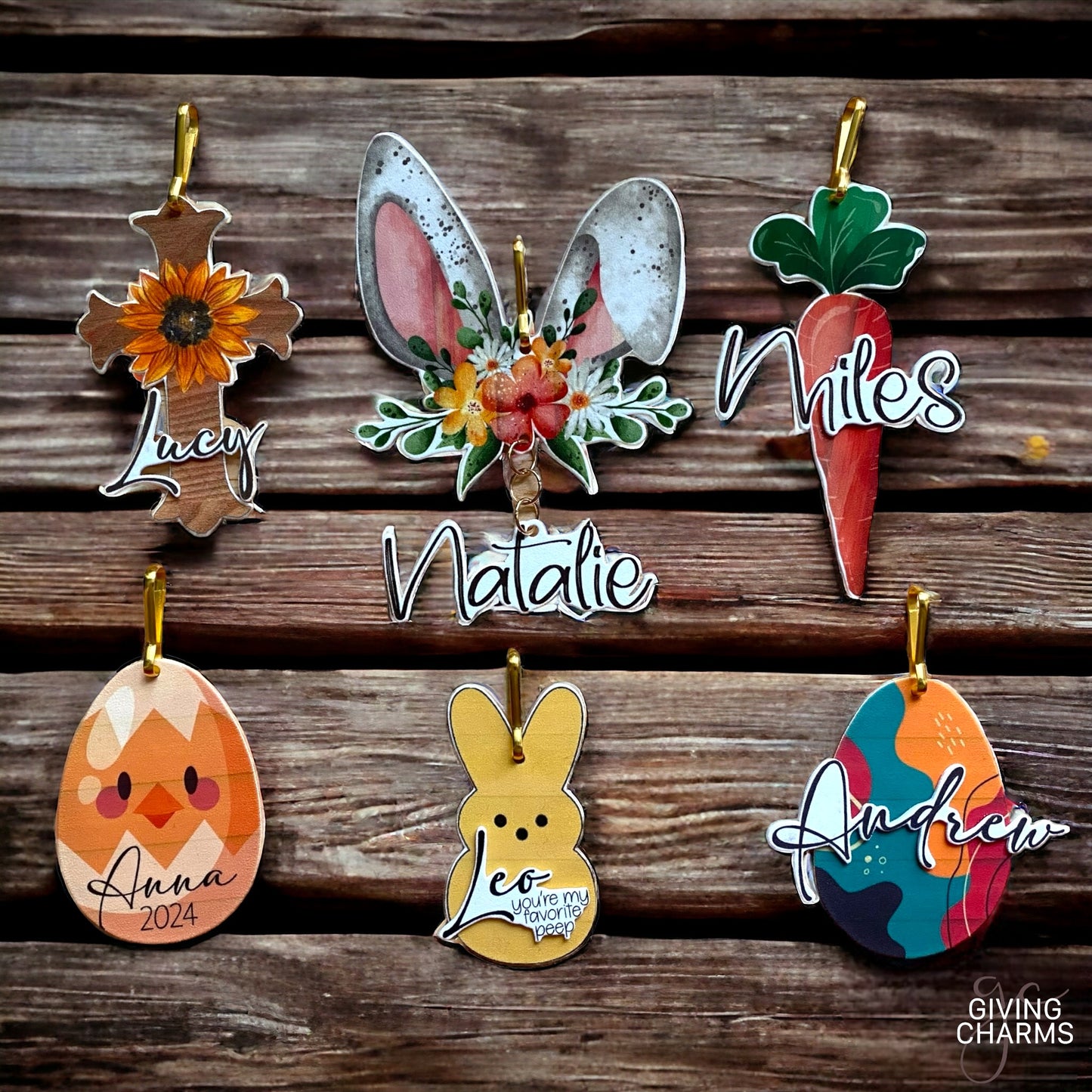 Custom Easter Basket Charms