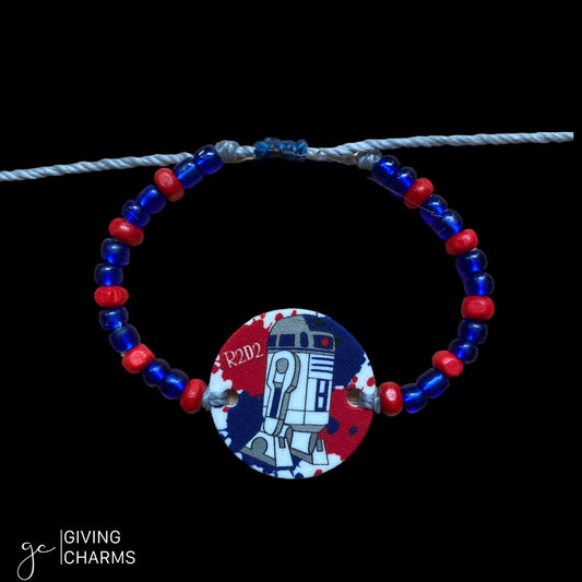 R2D2 | Star Wars | Charm Strings Bracelet