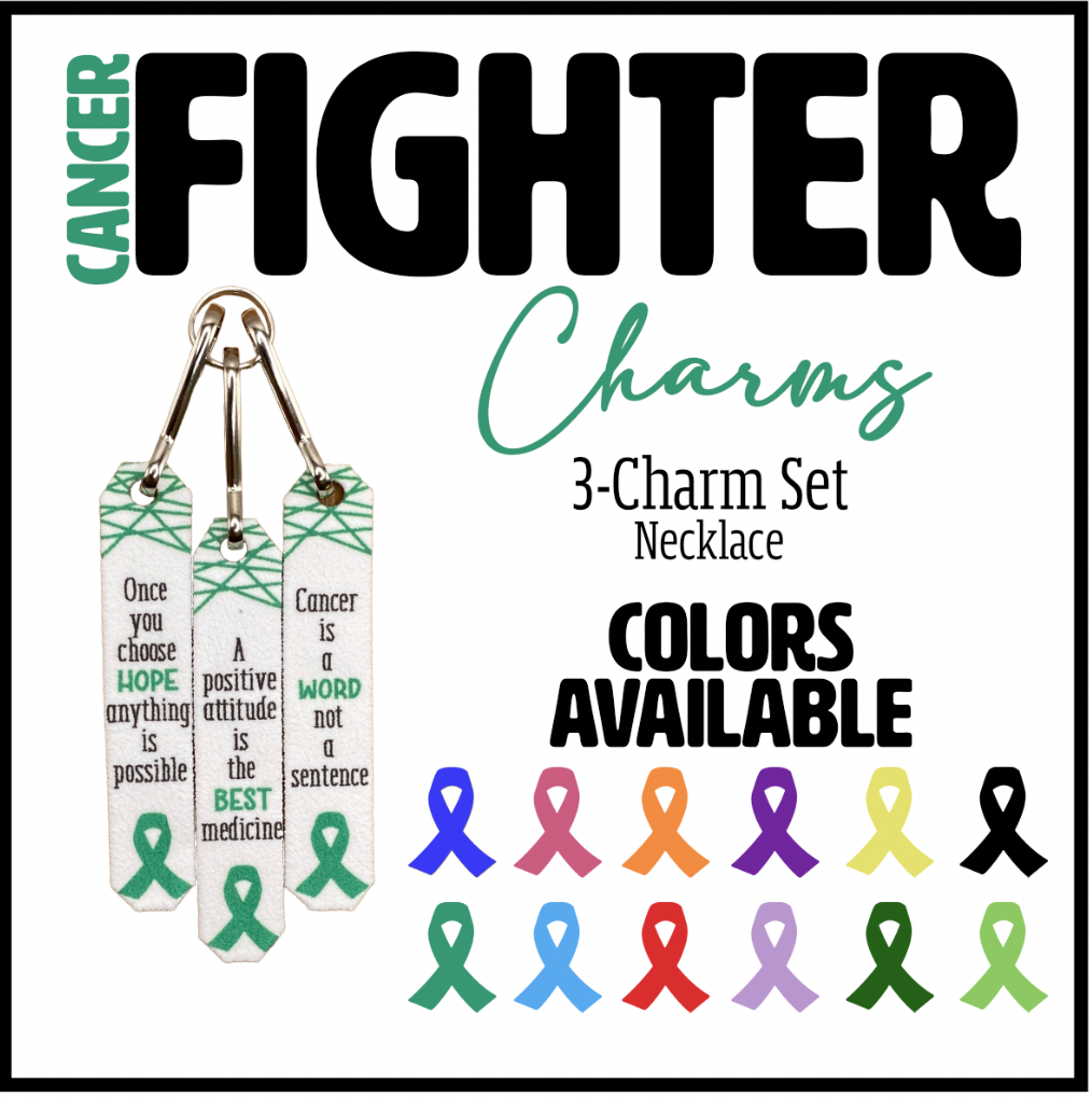 Cancer FIGHTER Charms | 3-Charm Necklace