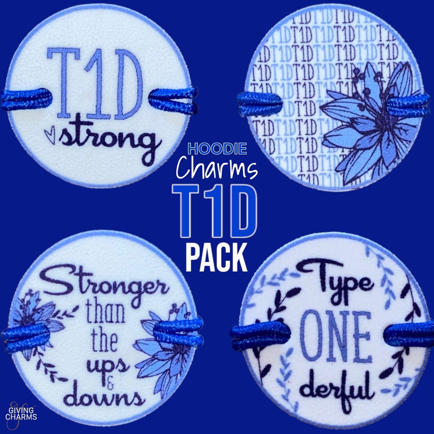 Type 1 Diabetes | T1D | Hoodie Charms