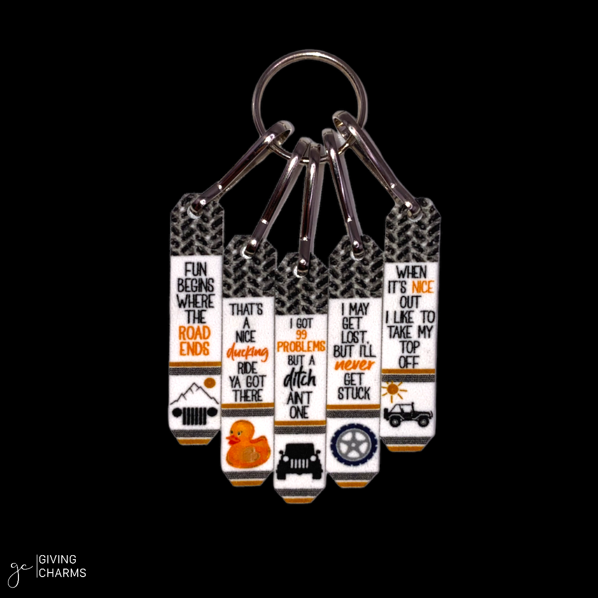 Duck Off-Roading | Necklace Keyring