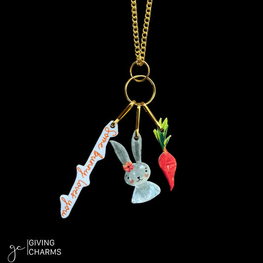 Some BUNNY Loves You | Necklace - Orange