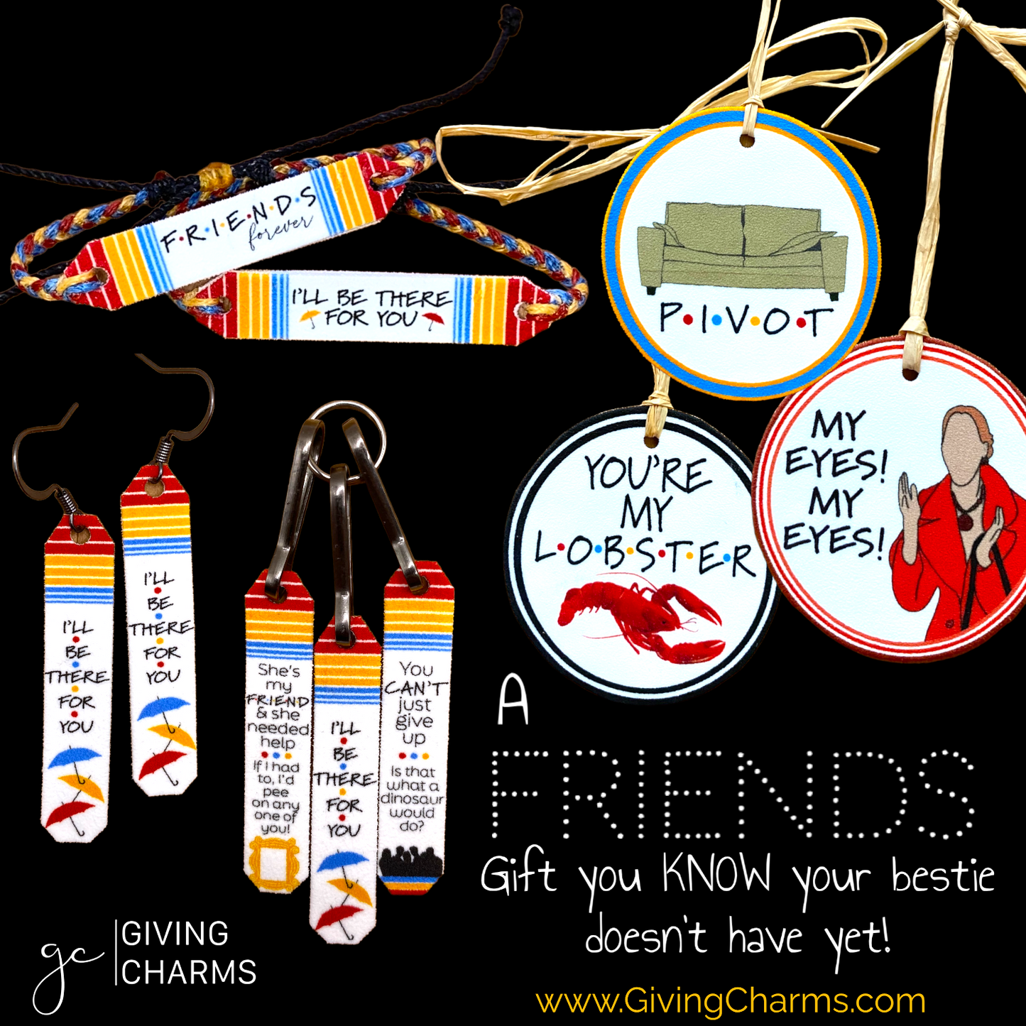 FRIENDS | Necklace & Bracelet & Earrings