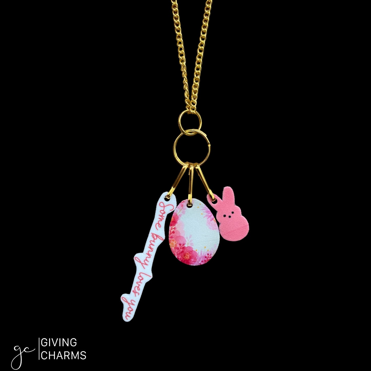 Some BUNNY Loves You | Necklace - Pink