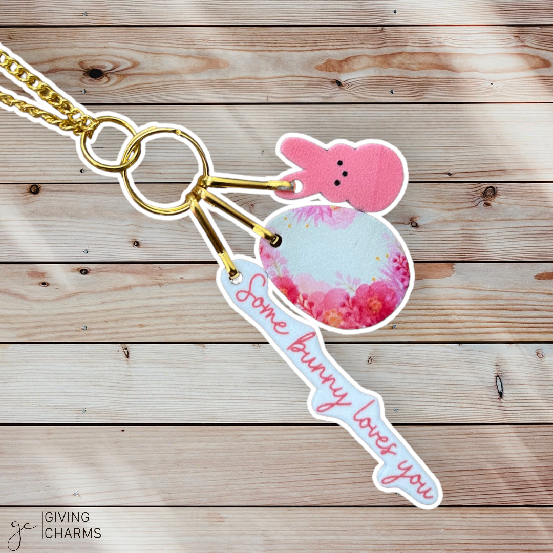 Some BUNNY Loves You | Necklace - Pink